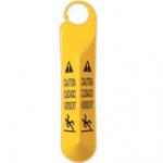 View: 6110 Hanging Safety Sign with Multi-Lingual Caution Imprint and Falling Person Symbol 